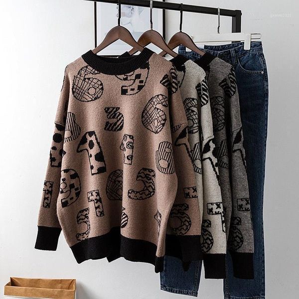 women's sweaters letters print number long sleeve loose sweater women fashion oversized pullover o-neck christmas sweater1, White;black
women's sweaters letters print number long sleeve loose sweater women fashion oversized pullover o-neck christmas sweater1, White;black