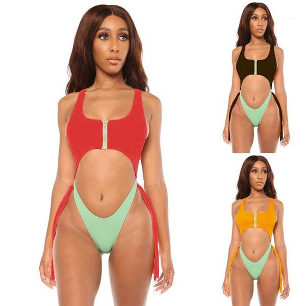 swimwear fashion one piece bandage swimsuit zipper patchwork women swimming sports clothes womens bikini, White;black
swimwear fashion one piece bandage swimsuit zipper patchwork women swimming sports clothes womens bikini, White;black