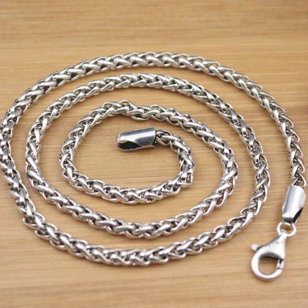chains fine pure s925 sterling silver chain women men 4mm wheat link necklace 50cm 23-25g 20inch
chains fine pure s925 sterling silver chain women men 4mm wheat link necklace 50cm 23-25g 20inch