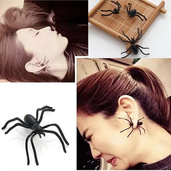 stud punk black spider earrings for women men hip hop 3d animal funny halloween jewelry gift party, Golden;silver
stud punk black spider earrings for women men hip hop 3d animal funny halloween jewelry gift party, Golden;silver