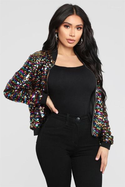 jacket female womens sequin long sleeve sweatshirt jacket casual blouse coat chamarras de mujer manteau femme g81, Black;brown
jacket female womens sequin long sleeve sweatshirt jacket casual blouse coat chamarras de mujer manteau femme g81, Black;brown