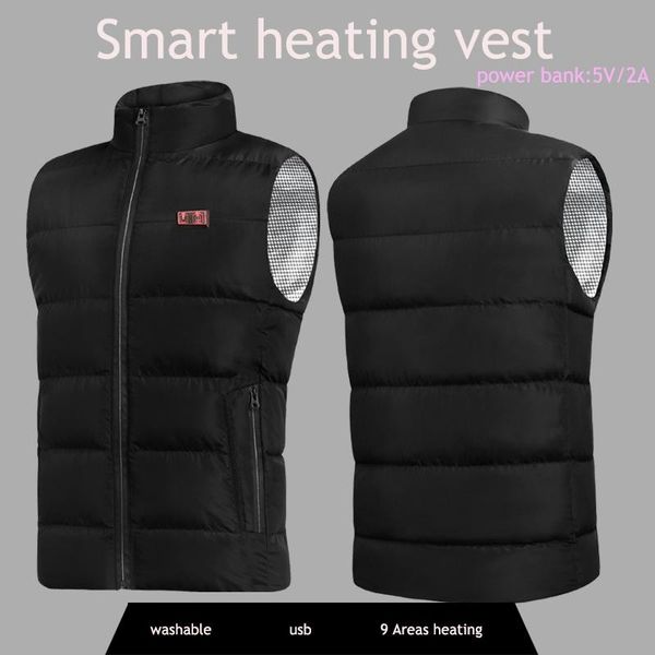outdoor t-shirts 9 zones electric heated vest for men intelligent usb women charging heating double switch coat warm power 5v/2a, Gray;blue
outdoor t-shirts 9 zones electric heated vest for men intelligent usb women charging heating double switch coat warm power 5v/2a, Gray;blue