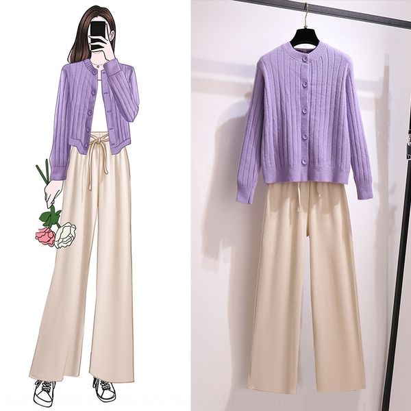 autumn suit suitwide leg suitand winter new small fresh net red playful sweater cardigan coat thin high waist pants wide leg pants set lzwra, Gray
autumn suit suitwide leg suitand winter new small fresh net red playful sweater cardigan coat thin high waist pants wide leg pants set lzwra, Gray