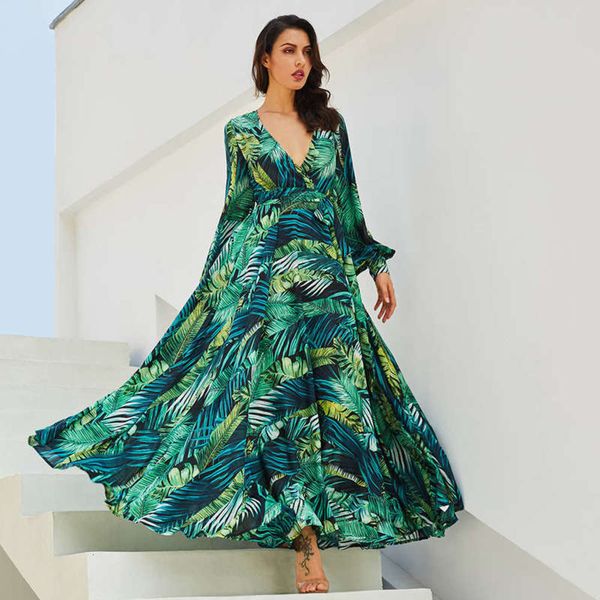 new spring / summer women's 2020 dress collar lantern sleeve red leaf print long skirt, Black;gray
new spring / summer women's 2020 dress collar lantern sleeve red leaf print long skirt, Black;gray