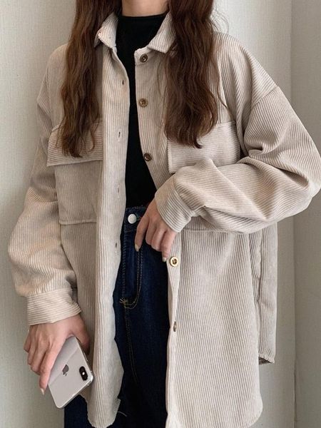 women's blouses & shirts french style retro shirt autumn winter 2021 korean loose and lazy wind lamp core long sleeve coat, White
women's blouses & shirts french style retro shirt autumn winter 2021 korean loose and lazy wind lamp core long sleeve coat, White