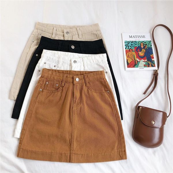 vintage slim trendy ladies spring summer jeans mini short skirt bodycon women high waist casual student retro denim falda skirts, Black
vintage slim trendy ladies spring summer jeans mini short skirt bodycon women high waist casual student retro denim falda skirts, Black