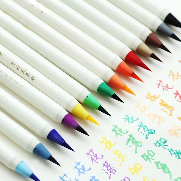 5 pcs/lot cute colored soft platinum calligraphy brushes art markers plastic handle writing brush pen for kids gift stationery
5 pcs/lot cute colored soft platinum calligraphy brushes art markers plastic handle writing brush pen for kids gift stationery