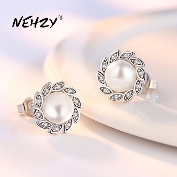 nehzy 925 sterling silver stud woman fashion jewelry new wind leaf crystal zircon pearl earrings q1219, Golden;silver
nehzy 925 sterling silver stud woman fashion jewelry new wind leaf crystal zircon pearl earrings q1219, Golden;silver