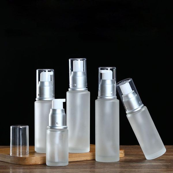 storage bottles & jars 15pcs 20/30/50ml frosted glass perfume spray lotion pump silver atomizer cosmetic packaging containers
storage bottles & jars 15pcs 20/30/50ml frosted glass perfume spray lotion pump silver atomizer cosmetic packaging containers