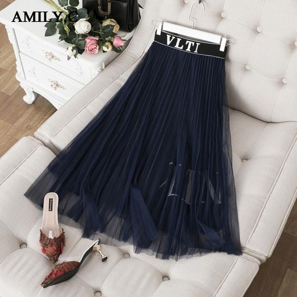 amily.c women summer new royal blue skirt 2020 fashion slim mesh pleated skirt chic runway party vestidos1, Black
amily.c women summer new royal blue skirt 2020 fashion slim mesh pleated skirt chic runway party vestidos1, Black