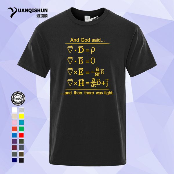 yuanqishun physics t shirt god says maxwell equations and then there was light nerd design 17 colors 100% cotton fitness tshirt 1184-o, White;black
yuanqishun physics t shirt god says maxwell equations and then there was light nerd design 17 colors 100% cotton fitness tshirt 1184-o, White;black