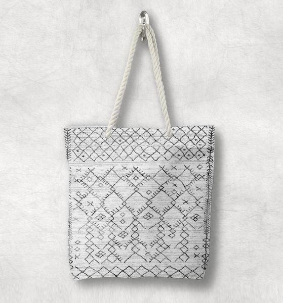 else black gray antique anatolia turkish kilim design white rope handle canvas bag cotton canvas zippered tote bag shoulder 
else black gray antique anatolia turkish kilim design white rope handle canvas bag cotton canvas zippered tote bag shoulder