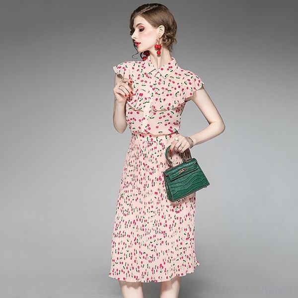 6eqz7 1914309-2019 a new elegant flounced cherry dress pleated summerprinted skirt two-piece aline line coat set yzzfz, Gray
6eqz7 1914309-2019 a new elegant flounced cherry dress pleated summerprinted skirt two-piece aline line coat set yzzfz, Gray