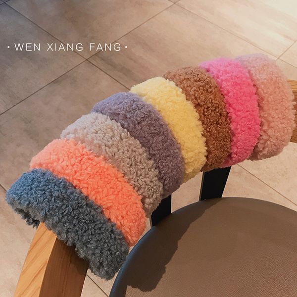 warm lamb hair ins candy color wide brimmed headband plush hairpin wash face band korean headdress trend
warm lamb hair ins candy color wide brimmed headband plush hairpin wash face band korean headdress trend