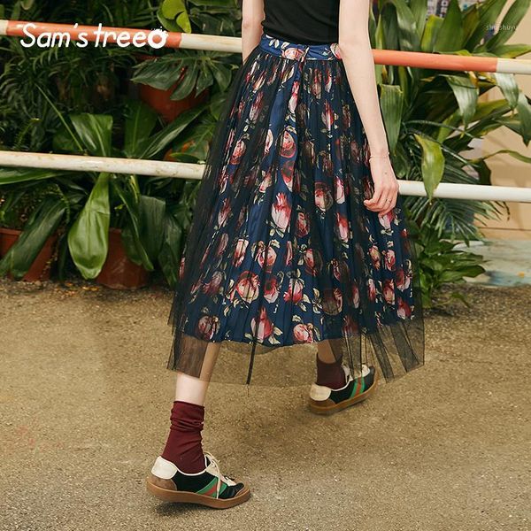samstree woman summer tulle skirt casual floral mesh a-line women sukienki stylish elegant elastic waist mid-calf femme skirt1, Black
samstree woman summer tulle skirt casual floral mesh a-line women sukienki stylish elegant elastic waist mid-calf femme skirt1, Black