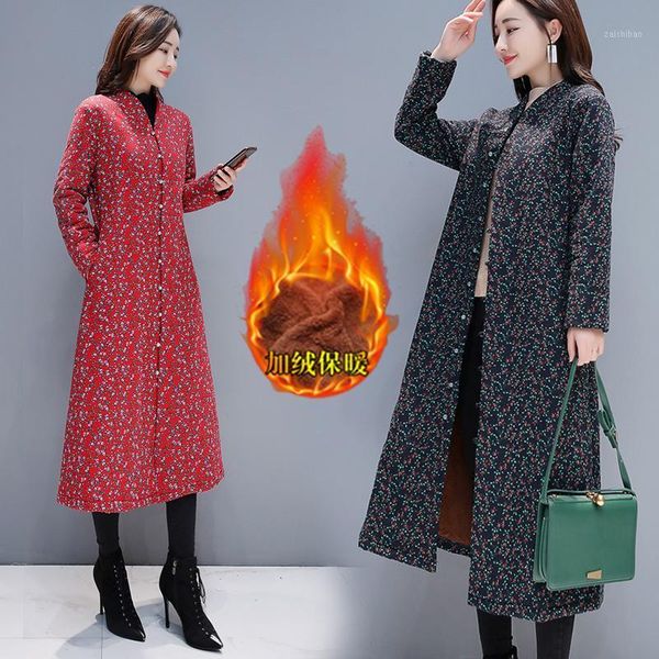 floral cotton linen windbreaker women's 2021 autumn winter new single-breasted plus velvet thick retro padded coat female q3731, Tan;black
floral cotton linen windbreaker women's 2021 autumn winter new single-breasted plus velvet thick retro padded coat female q3731, Tan;black