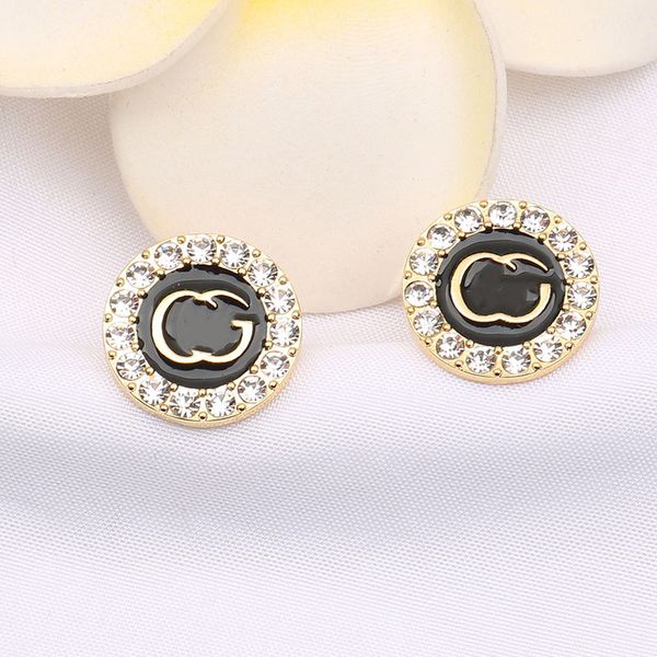 new luxury jewelry designer earrings fashion retro round inlaid diamond drop oil letter earrings wholesale price, Golden;silver
new luxury jewelry designer earrings fashion retro round inlaid diamond drop oil letter earrings wholesale price, Golden;silver