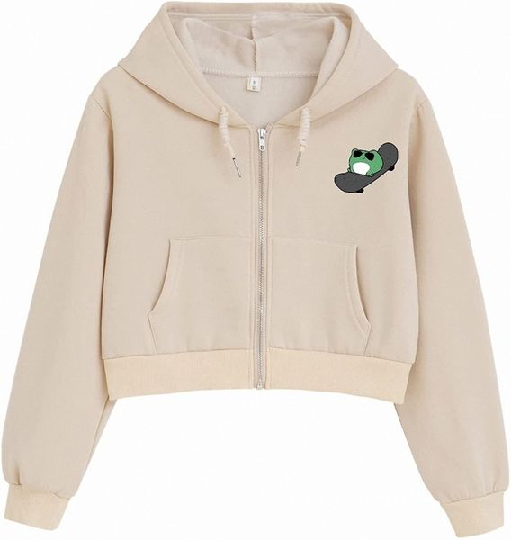 womens cute frog hoodie cropped zip up workout jacket kawaii clothes aestheic sweatshirt cotton with pockets t9is#, Black
womens cute frog hoodie cropped zip up workout jacket kawaii clothes aestheic sweatshirt cotton with pockets t9is#, Black