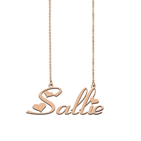 Sallie Name Necklace Custom Nameplate Pendant for Women Girls Birthday Gift Kids Best Friends Jewelry 18k Gold Plated Stainless Steel, Silver
Sallie Name Necklace Custom Nameplate Pendant for Women Girls Birthday Gift Kids Best Friends Jewelry 18k Gold Plated Stainless Steel, Silver