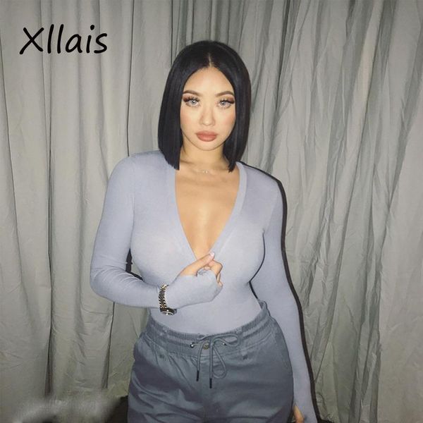 xllais 2020 new arrived gray women rompers jumpsuits club summer long sleeve bodycon short playsuits thumb hole bodysuit, Black;white
xllais 2020 new arrived gray women rompers jumpsuits club summer long sleeve bodycon short playsuits thumb hole bodysuit, Black;white