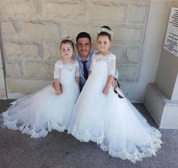 2021 gorgeous white lace flower girls' dresses for weddings baby child birthday party gown bateau neck half long sleeves first communio, White;blue
2021 gorgeous white lace flower girls' dresses for weddings baby child birthday party gown bateau neck half long sleeves first communio, White;blue