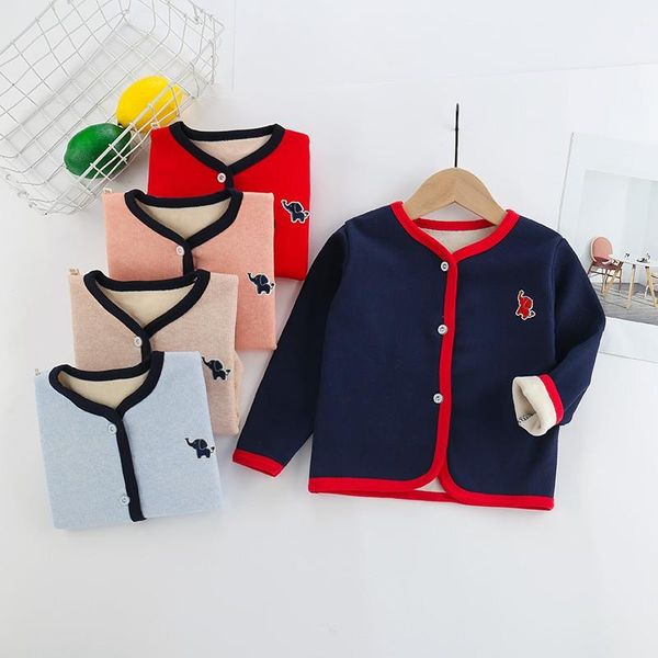 spring autumn 3m-4y baby children cotton long sleeve warm coat casual soft comfortable cartoon elephant pattern thicken new coat, Blue;gray
spring autumn 3m-4y baby children cotton long sleeve warm coat casual soft comfortable cartoon elephant pattern thicken new coat, Blue;gray