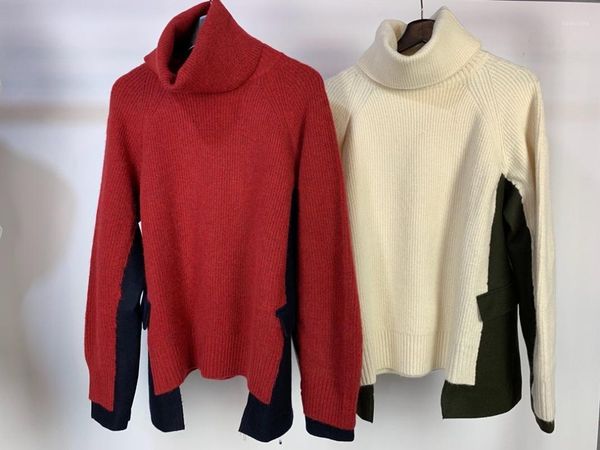 2019 new ladies fashion long-sleeved casual detachable high-neck stitching sweater 11191, White;black
2019 new ladies fashion long-sleeved casual detachable high-neck stitching sweater 11191, White;black