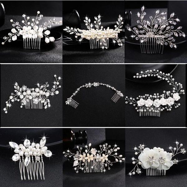 wholesale style handmade hair combs clips flower crystal pearls wedding hair accessories jewelry bridal headpieces for women, Golden;silver
wholesale style handmade hair combs clips flower crystal pearls wedding hair accessories jewelry bridal headpieces for women, Golden;silver