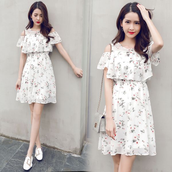 summer strapless floral print sweet short sleeve knee-length a-line o-neck fashion chiffon daily wear cocktail dresses 9328 party, Black
summer strapless floral print sweet short sleeve knee-length a-line o-neck fashion chiffon daily wear cocktail dresses 9328 party, Black