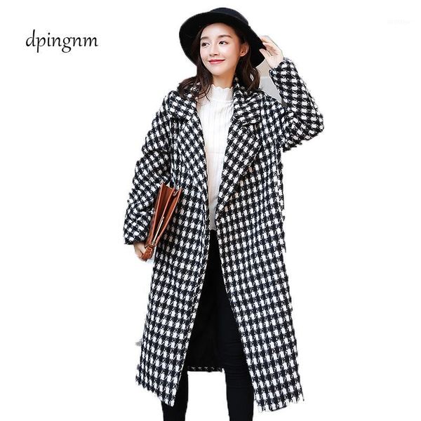 new women's wool blends coat winter 2018 autumn fashion elegant loose long tweed woolen outerwear female grey coats1, Black
new women's wool blends coat winter 2018 autumn fashion elegant loose long tweed woolen outerwear female grey coats1, Black