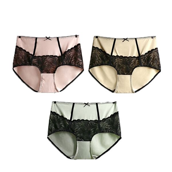 3pcs/lot girls lace panties women's silky modal fabric cool breathable underwear ladies plus size mid-waist seamless briefs 201112, Black;pink
3pcs/lot girls lace panties women's silky modal fabric cool breathable underwear ladies plus size mid-waist seamless briefs 201112, Black;pink