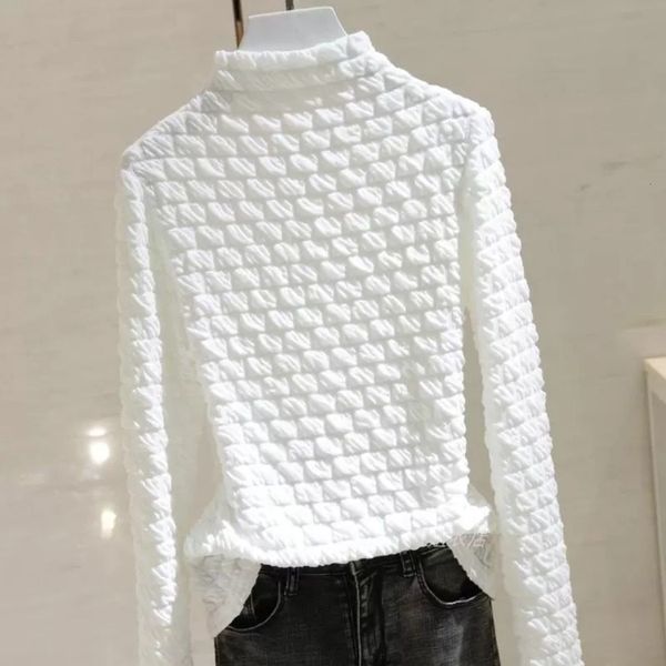 2021 half-high lace turtleneck women's bottoms thickened spring and summer new body thin foreign style jacket tide nfj4, White
2021 half-high lace turtleneck women's bottoms thickened spring and summer new body thin foreign style jacket tide nfj4, White
