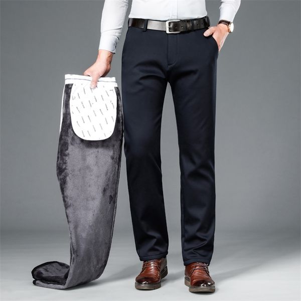 shan bao classic letter embroidery men's business gentleman fit casual pants winter brand clothing adds thick warm trousers 201109, Black
shan bao classic letter embroidery men's business gentleman fit casual pants winter brand clothing adds thick warm trousers 201109, Black