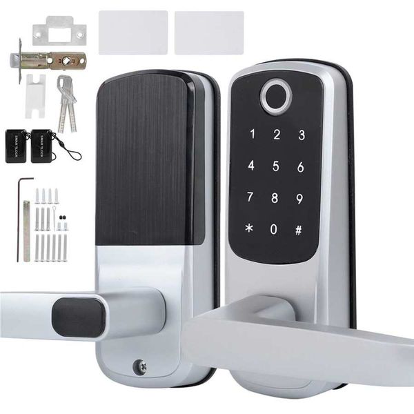 wifi smart lock fingerprint password card remote unlock touch screen w/mechanical key for tuya intelligent electronic lock
wifi smart lock fingerprint password card remote unlock touch screen w/mechanical key for tuya intelligent electronic lock