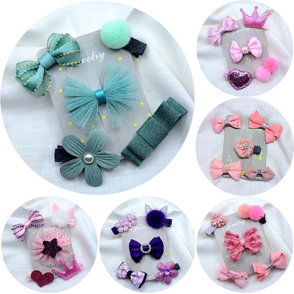 3/4/5 pcs/set cute sweet mini flower bow hair clips for chilren kid small ribbon bowknot hairpins baby girl hair accessories set, Black;brown
3/4/5 pcs/set cute sweet mini flower bow hair clips for chilren kid small ribbon bowknot hairpins baby girl hair accessories set, Black;brown