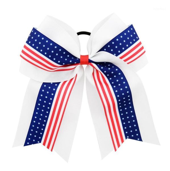 1piece 8inch american flag cheer bows with elastic hair band boutique cheerleading girls hair accessories 1011, Slivery;white
1piece 8inch american flag cheer bows with elastic hair band boutique cheerleading girls hair accessories 1011, Slivery;white