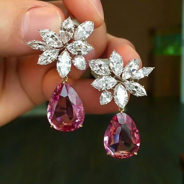 dangle & chandelier romantic shiny earrings bridal wedding accessories jewelry exquisite cubic zircon drop with water pendent, Silver
dangle & chandelier romantic shiny earrings bridal wedding accessories jewelry exquisite cubic zircon drop with water pendent, Silver