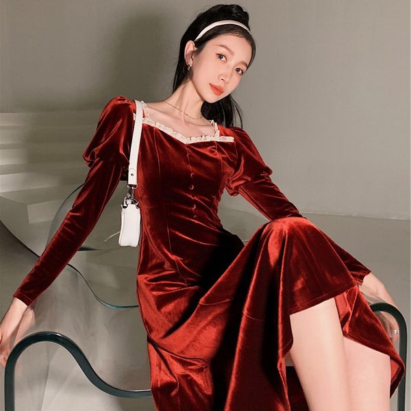 e-baihui 2021 net-a-go retro velvet dress red new high-end luxury girl autumn/winter matching coat red luxury skirt 060897915c23, Black;gray
e-baihui 2021 net-a-go retro velvet dress red new high-end luxury girl autumn/winter matching coat red luxury skirt 060897915c23, Black;gray