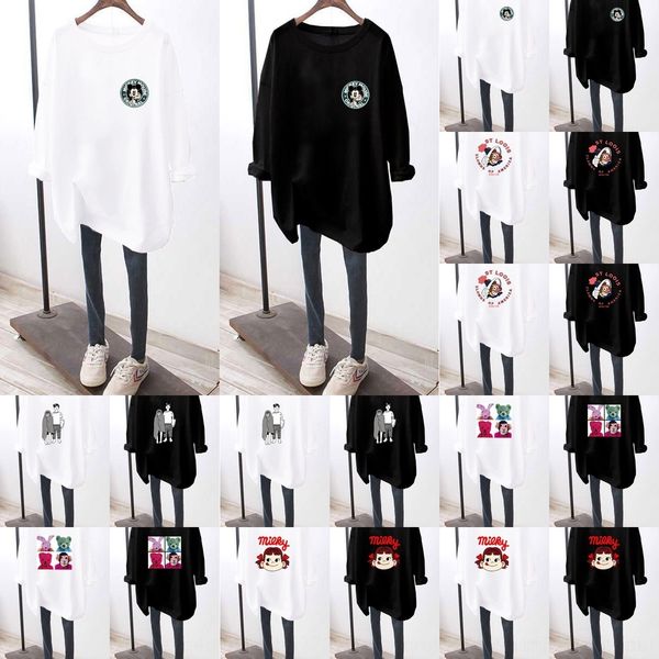mnpmj bottoming autumn 2020 new korean sleeve versatile casual loose cartoon print early long t-shirt large crew neck t-shirt for women zazh, White
mnpmj bottoming autumn 2020 new korean sleeve versatile casual loose cartoon print early long t-shirt large crew neck t-shirt for women zazh, White