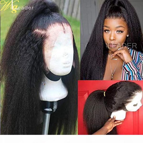 wigleader kinky straight remy human hair lace front wigs italy yaki preplucked lace frontal wigs bleach knot hair wig swiss lace, Black
wigleader kinky straight remy human hair lace front wigs italy yaki preplucked lace frontal wigs bleach knot hair wig swiss lace, Black