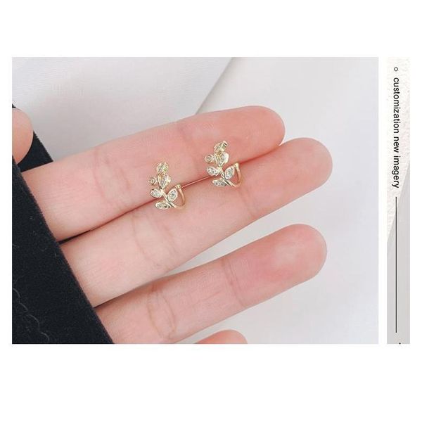 fashion gold leaf clip earring for women without piercing puck rock vintage crystal ear cuff girls jewer jllfri, Silver
fashion gold leaf clip earring for women without piercing puck rock vintage crystal ear cuff girls jewer jllfri, Silver