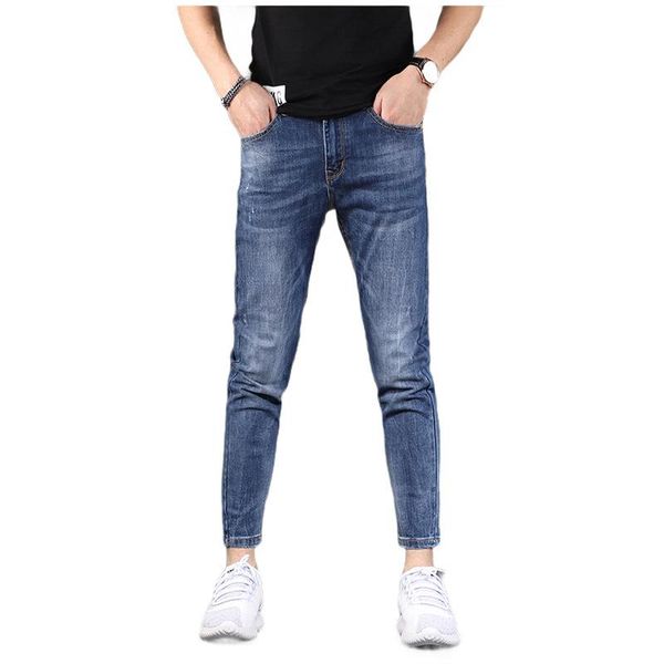 washed jeans summer 2020 small feet teenagers skinny jeans men pants high-end versatile stretch casual men's pencil pants, Blue
washed jeans summer 2020 small feet teenagers skinny jeans men pants high-end versatile stretch casual men's pencil pants, Blue