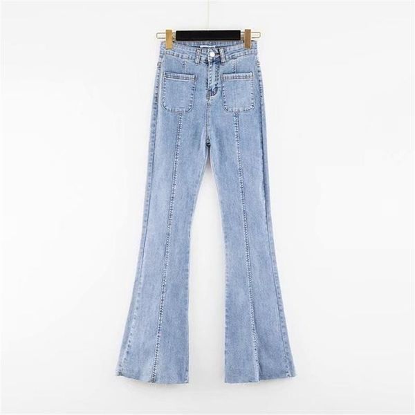women's 2020 high waist stretch jeans leg length tight skinny micro-brown trousers1, Blue
women's 2020 high waist stretch jeans leg length tight skinny micro-brown trousers1, Blue