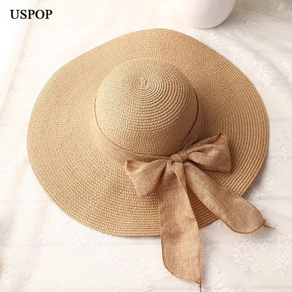 uspop fashion women sun hats hand made straw hat female ribbon bow-knot wide brim beach hat casual summer shade anti uv cap y200103, Blue;gray
uspop fashion women sun hats hand made straw hat female ribbon bow-knot wide brim beach hat casual summer shade anti uv cap y200103, Blue;gray