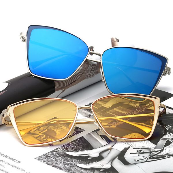 2020 men's and women's cat's eye fashion trend sun glasses female large frame colorful film glasses oculos de sol feminino, White;black
2020 men's and women's cat's eye fashion trend sun glasses female large frame colorful film glasses oculos de sol feminino, White;black