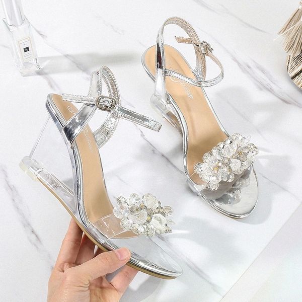Transparent Sandalias Women 2020 Woman Wedges Sandals High-Heel 8CM Female Sandals Open Toe Sexy Lady Summer Sandal Party Shoes #E18B, Black
Transparent Sandalias Women 2020 Woman Wedges Sandals High-Heel 8CM Female Sandals Open Toe Sexy Lady Summer Sandal Party Shoes #E18B, Black