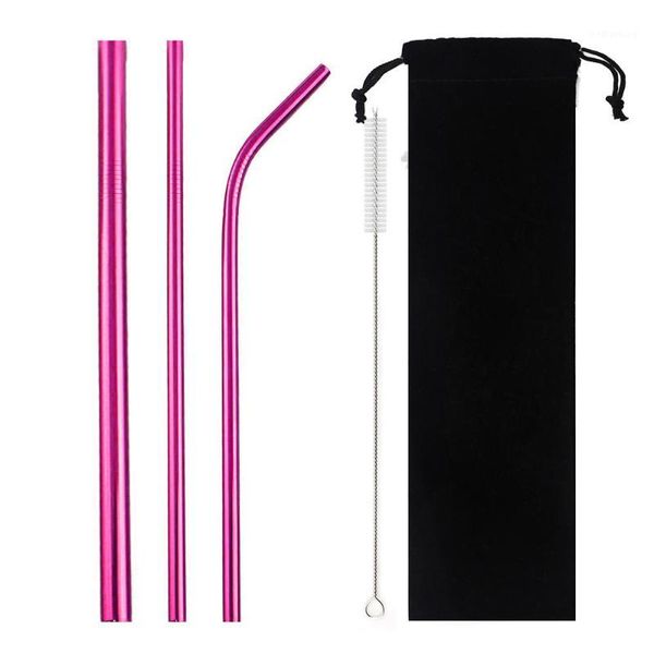 drinking straws 5-pcs metal reusable straw colorful pink eco-friendly set 304 stainless steel with brush pouch bag1
drinking straws 5-pcs metal reusable straw colorful pink eco-friendly set 304 stainless steel with brush pouch bag1
