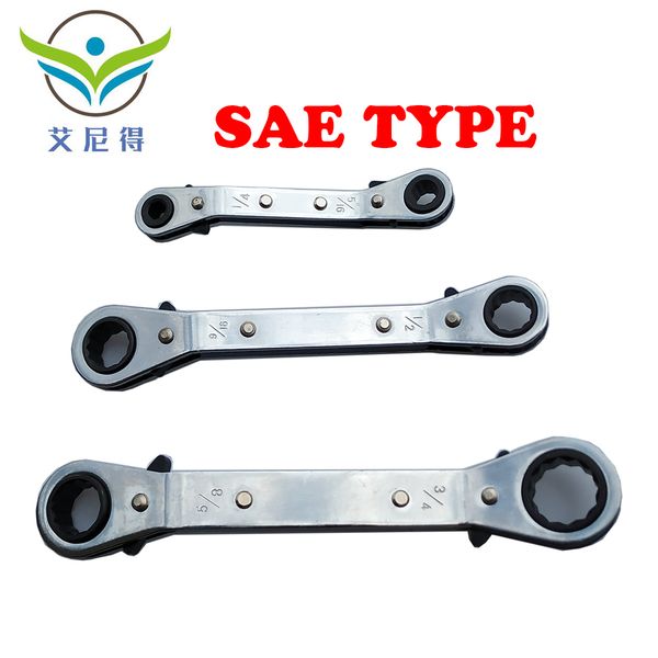 1pc useful sae offset double ring wrench spanner reversible ratchet handle wrench metric hand tools
1pc useful sae offset double ring wrench spanner reversible ratchet handle wrench metric hand tools
