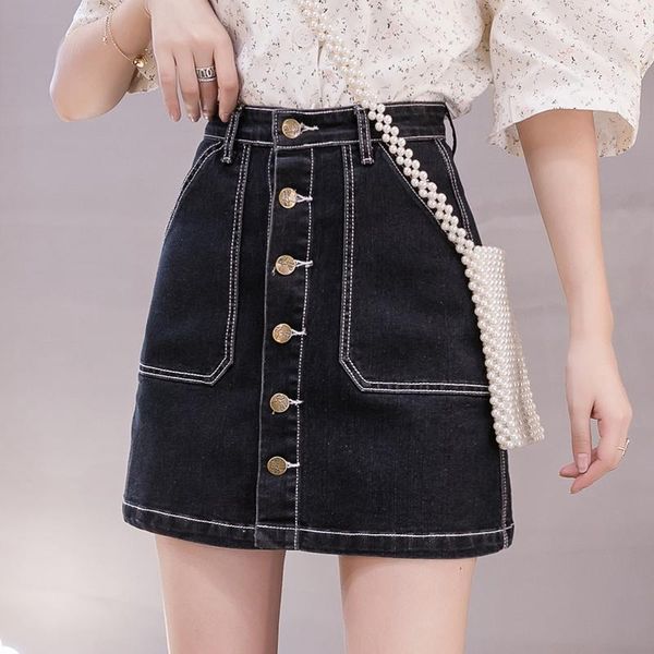 buttons pockets denim skirts womens summer high waist a-line short mini skirt korean fashion blue black jeans skirt plus size1
buttons pockets denim skirts womens summer high waist a-line short mini skirt korean fashion blue black jeans skirt plus size1