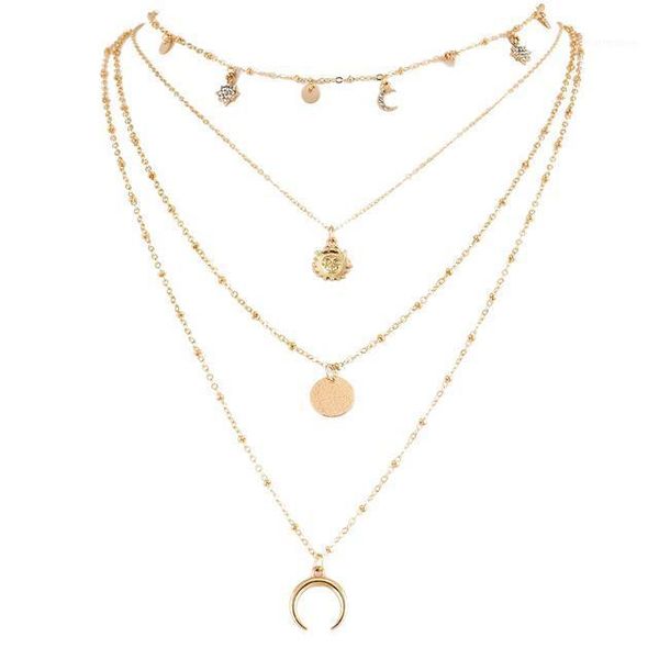 vintage necklace for women fashion necklace multiple layers pendant long necklaces boho jewelry1, Silver
vintage necklace for women fashion necklace multiple layers pendant long necklaces boho jewelry1, Silver